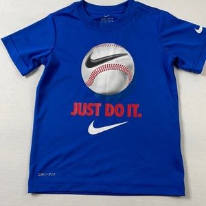 NIKE DRI FIT SHORT SLEEVE KIDS SHIRT